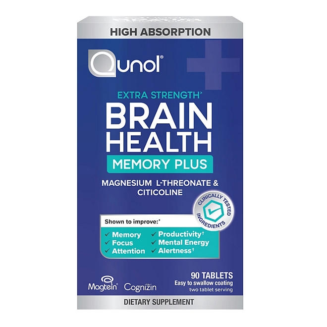 Qunol Brain Health Magnesium L-Threonate Tablets, 90 ct. 3