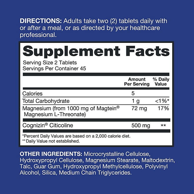 Qunol Brain Health Magnesium L-Threonate Tablets, 90 ct. 4