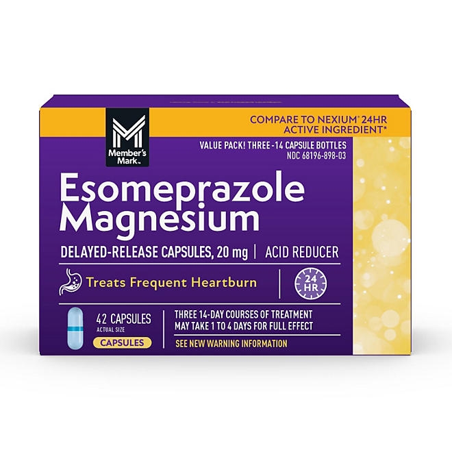 Member's Mark Esomeprazole Magnesium Capsules, 20 mg, 42 ct. 3