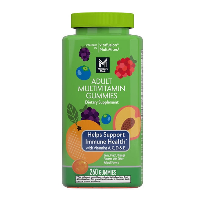 Member's Mark Adult Multivitamin Gummies, Assorted Fruit Flavors, 260 ct. 3