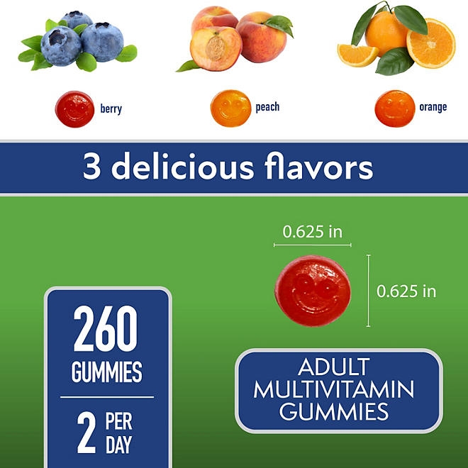 Member's Mark Adult Multivitamin Gummies, Assorted Fruit Flavors, 260 ct. 5