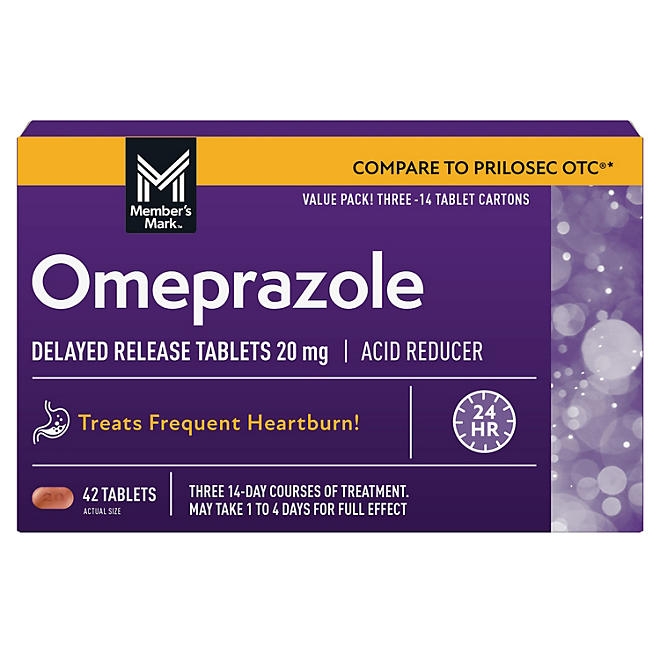 Member's Mark Omeprazole Delayed Release Tablets, 20 mg, 42 ct. 3