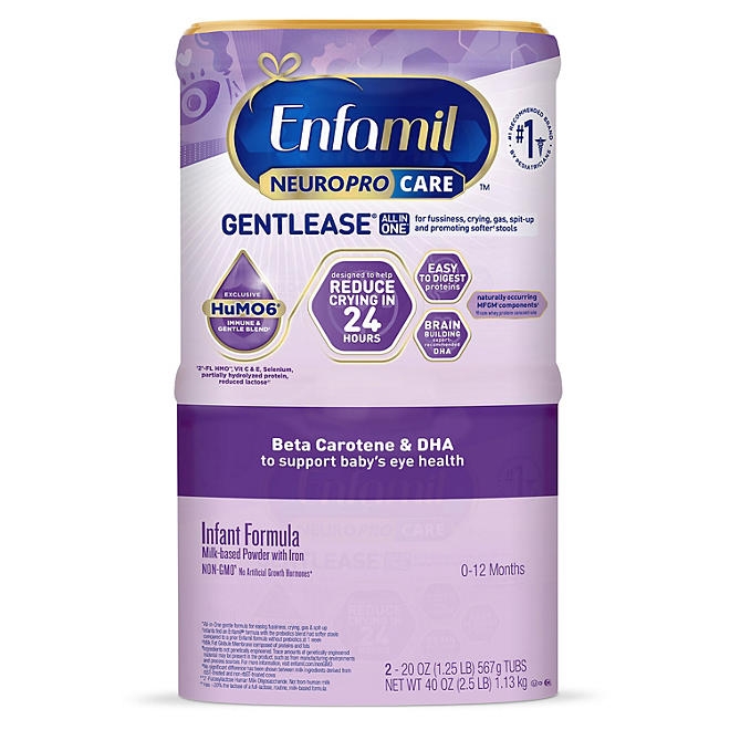 Enfamil NeuroProCare Gentlease Infant Formula, 20 oz., 2 pk. 3