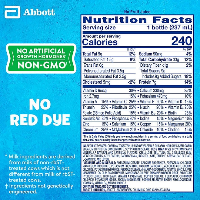 PediaSure Grow and Gain Nutrition Shake for Kids, Strawberry, 8 fl. oz., 24 pk. 4