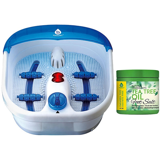 Pursonic Heated Foot Spa Massager with Tea Tree Foot Salts 3