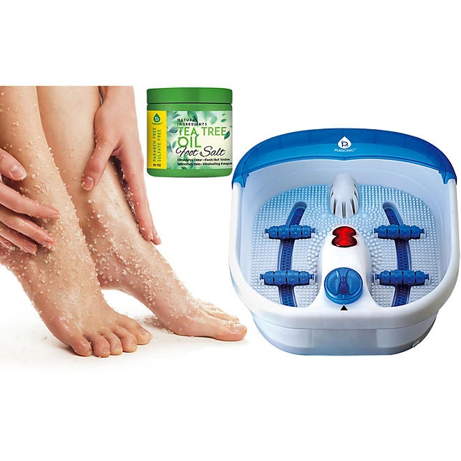 Pursonic Heated Foot Spa Massager with Tea Tree Foot Salts 4