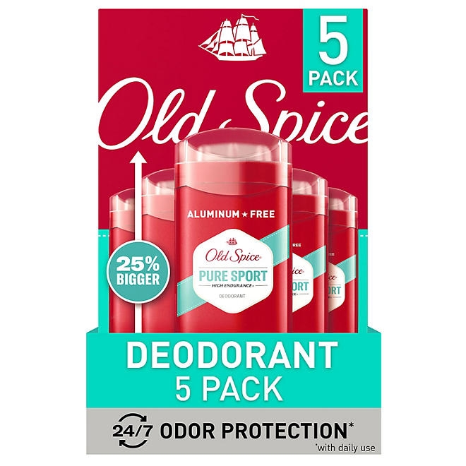 Old Spice High Endurance Deodorant, 48-Hr. Protection, Pure Sport, 3.0 oz., 5 pk. 3