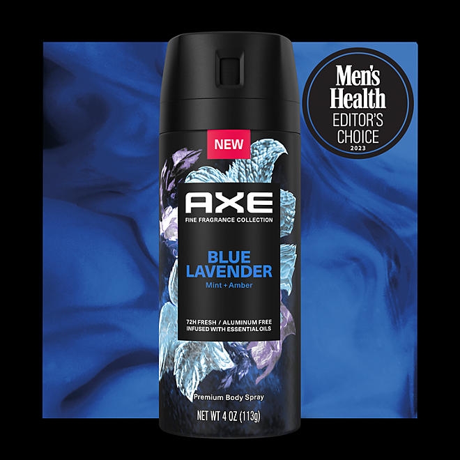 AXE Premium Deodorant Body Spray, Blue Lavender, 4 oz., 3 pk. 5