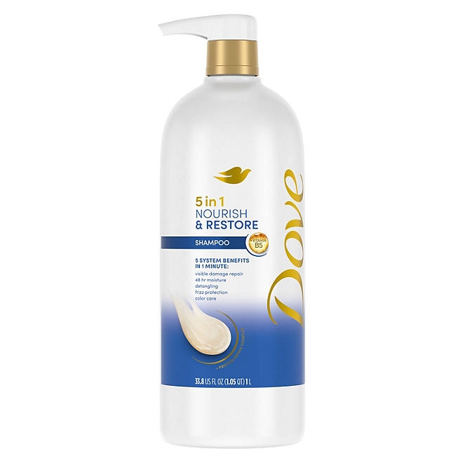 Dove Nourish & Restore 5-in-1 Shampoo, 33.8 fl. oz. 3