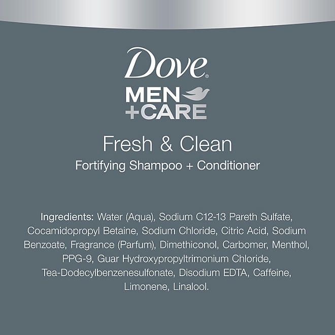 Dove Men+Care Fresh & Clean 2-in-1 Shampoo + Conditioner, 40 fl. oz. 4