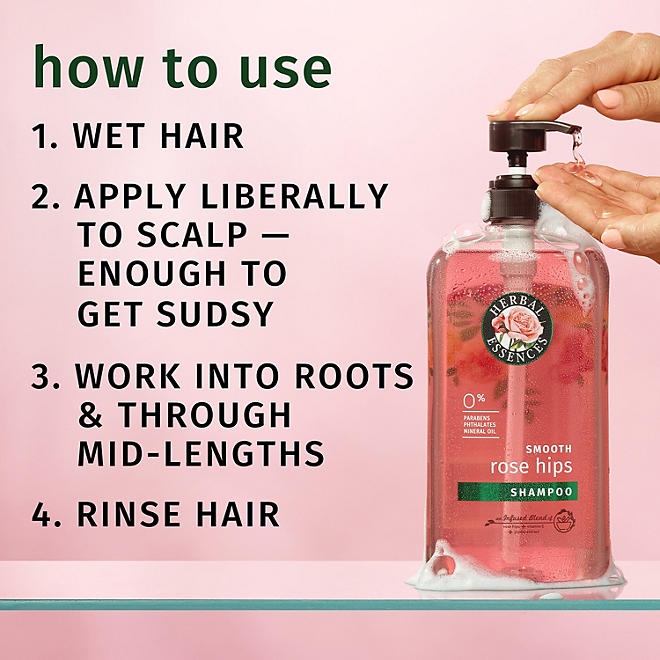 Herbal Essences Rose Hips Shampoo and Conditioner, 33.8 fl. oz., 2pk. 5