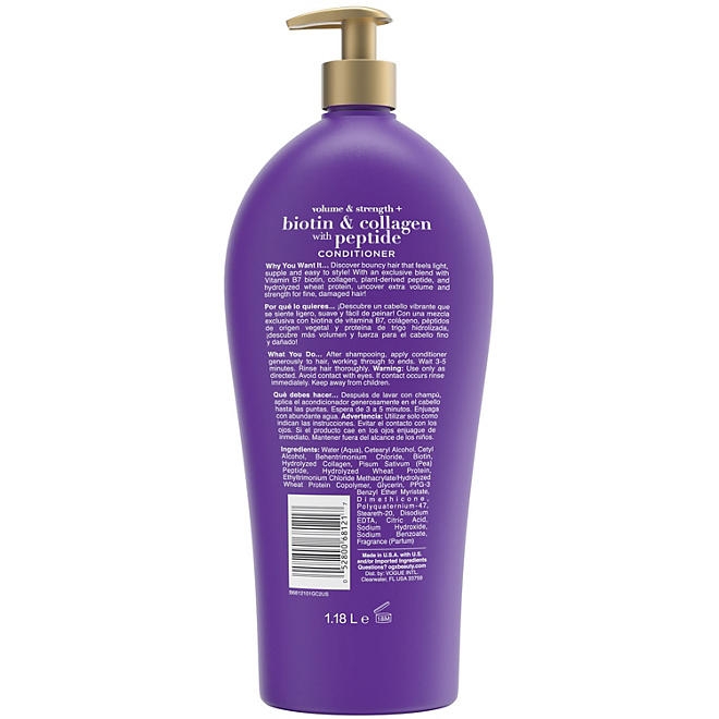 OGX Volume & Strength + Biotin & Collagen Conditioner, 40 fl. oz. 4