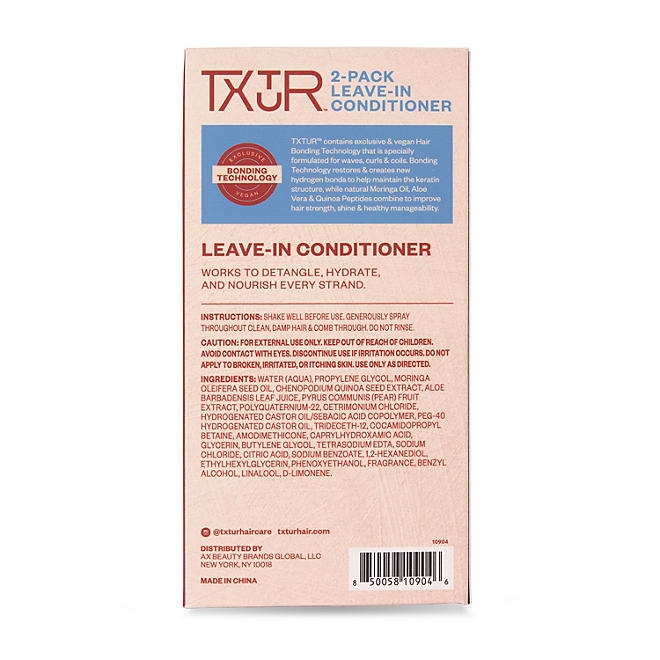 TXTUR Leave-In Conditioner, 10 fl. oz., 2 pk. 4
