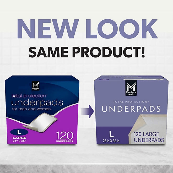 Member's Mark Total Protection Underpads Large, 120 ct. 4
