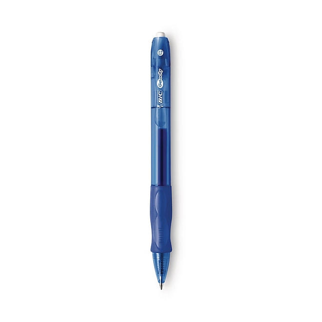 BIC Gel-ocity Retractable Gel Pen, Blue Ink, .7mm, Medium, 12ct. 4