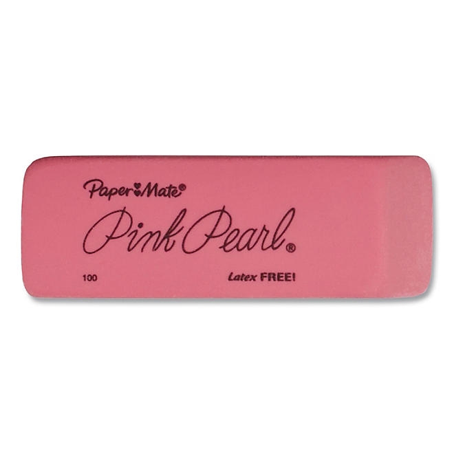 Paper Mate Pink Pearl Eraser, Medium, 24pk. 4