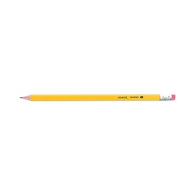 Universal 2 Pre-Sharpened Woodcase Pencil, HB 2, Yellow Barrel, 72/Pack 5