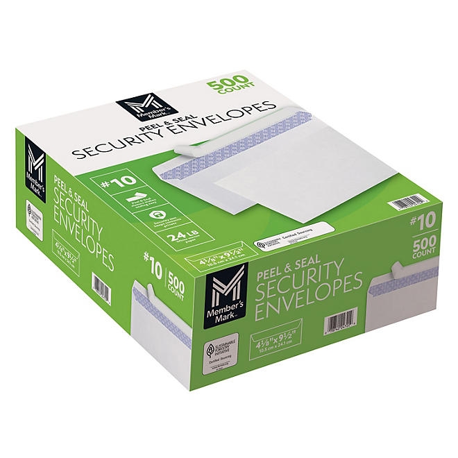 Member's Mark Envelope 10, Peel and Seal 500 ct. 4