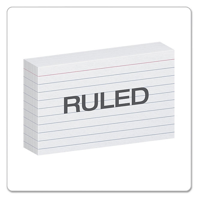 Oxford - Index Cards - Ruled - 3 x 5" - 100 Cards 4