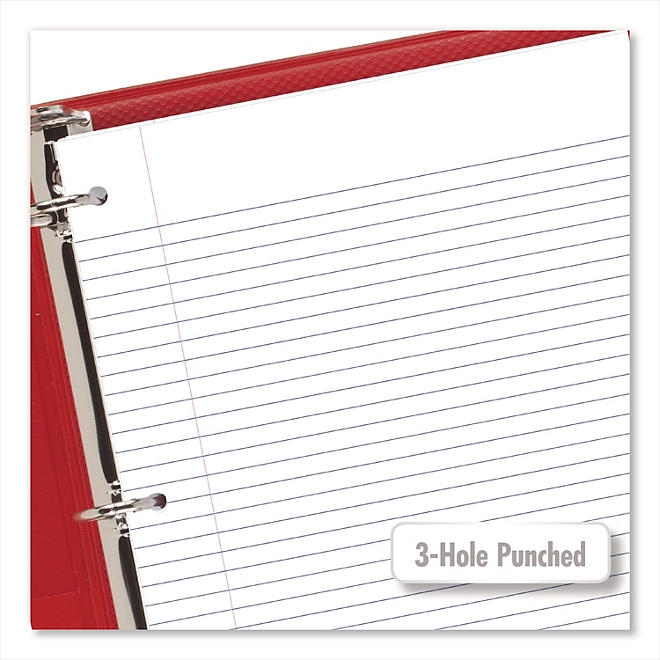 Mead Filler Paper, 3-Hole, 8.5 x 11, College Rule, 200/Pack 5