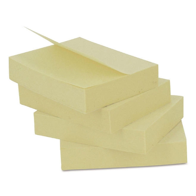 Universal Self-Stick Note Pads, 3 x 3, Yellow, 100-Sheet, 18/Pack 5