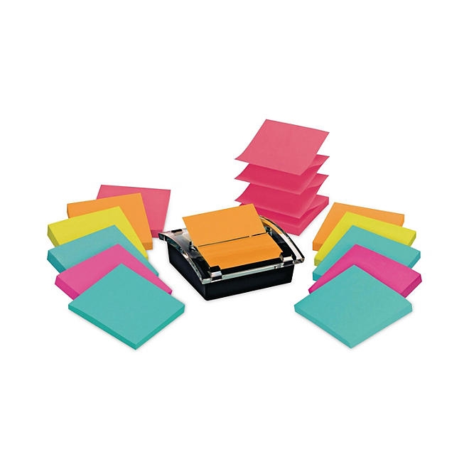 Post-it Pop-up Notes Super Sticky - Pop-up Dispenser Value Pack, 3 x 3 - Assorted 3