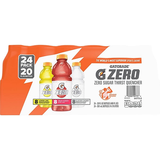 Gatorade Zero Thirst Quencher Variety Pack 20 fl. oz., 24 pk. 3