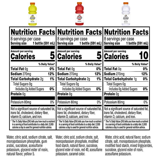 Gatorade Zero Thirst Quencher Variety Pack 20 fl. oz., 24 pk. 4
