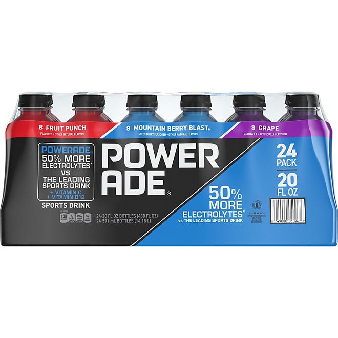 POWERADE Variety Pack Sports Drink, 20 fl. oz., 24 pk. 3