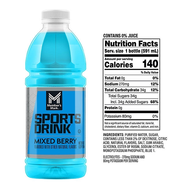Member's Mark Sports Drink Variety Pack 20 fl. oz., 24 pk. 5