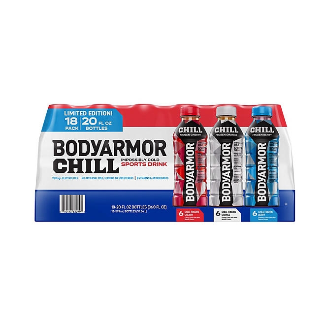 BODYARMOR CHILL Sports Drink Variety Pack 20 fl. oz., 18 pk. 3