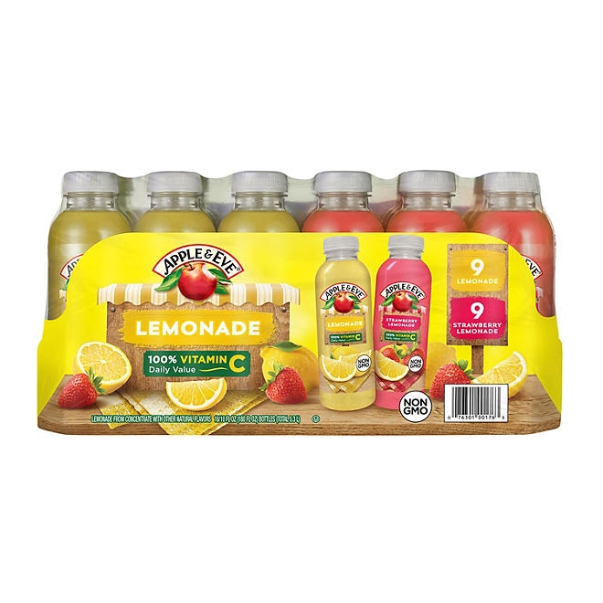 Apple & Eve Lemonade, Variety Pack, 10 fl. oz., 18 pk. 3