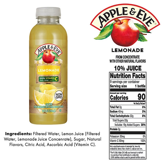 Apple & Eve Lemonade, Variety Pack, 10 fl. oz., 18 pk. 4