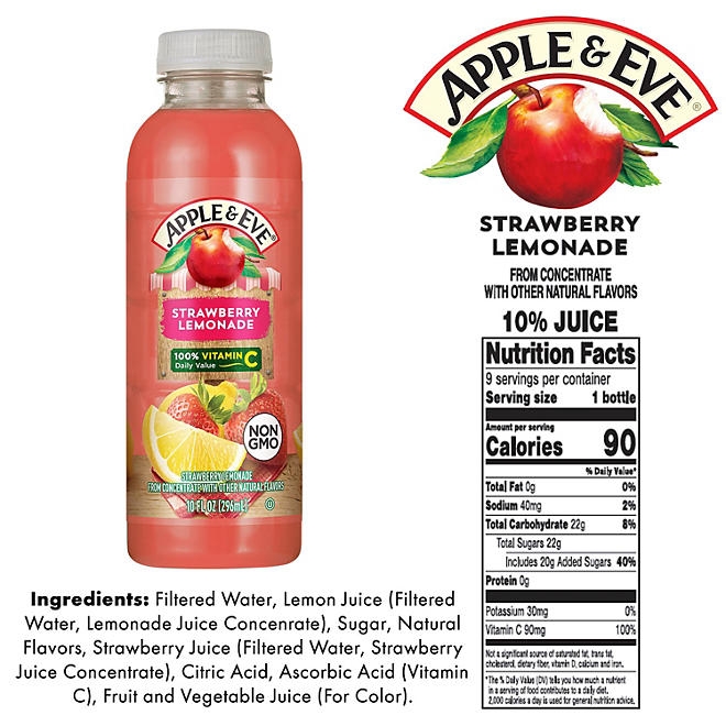 Apple & Eve Lemonade, Variety Pack, 10 fl. oz., 18 pk. 5