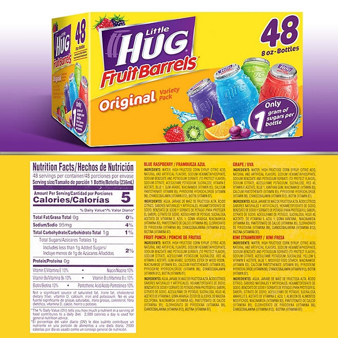 Little Hug Fruit Barrels 8 fl. oz., 48 pk. 4