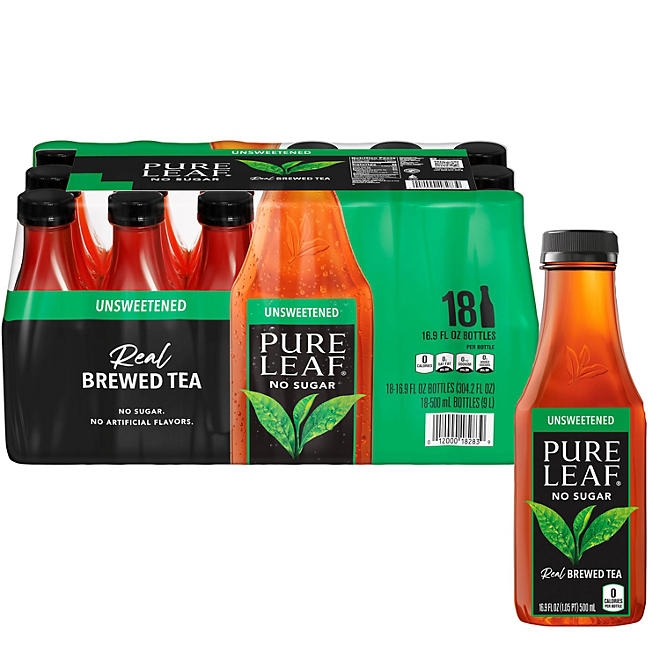Pure Leaf Real Brewed Tea Unsweetened Black Tea 16.9 fl. oz., 18 pk. 3