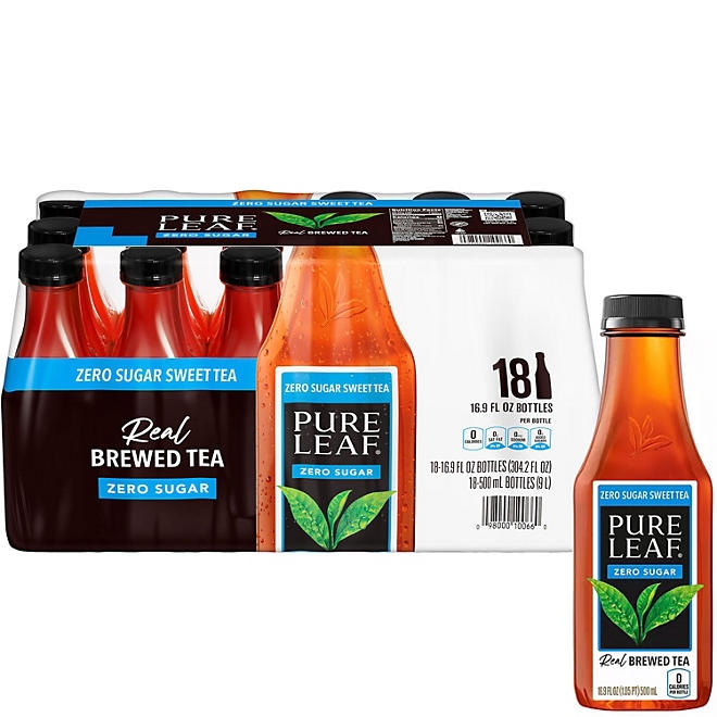 Pure Leaf Zero Sugar Real Brewed Tea Sweet Tea, 16.9 fl. oz., 18 pk. 3