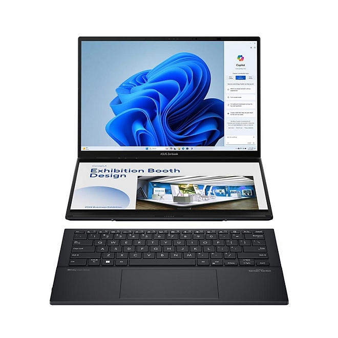 ASUS Zenbook DUO 14" WUXGA OLED Dual Touchscreen Windows Laptop | Intel Core Ultra 9 185H | 16GB RAM | 1TB SSD | 2-Year Warranty + 1-Year Accidental Damage Protection 3