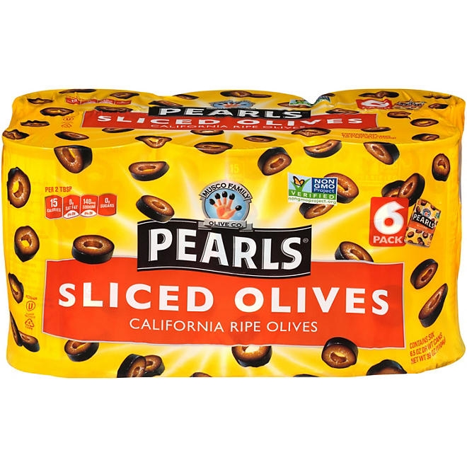 Pearls Sliced Olives, 6.5 oz., 6 pk. 3