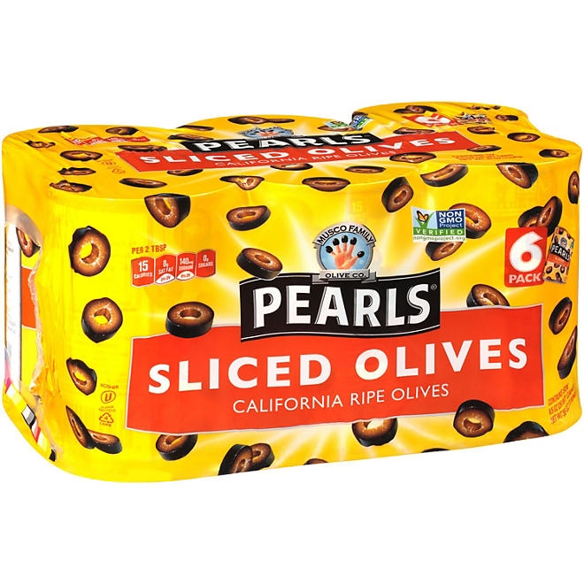 Pearls Sliced Olives, 6.5 oz., 6 pk. 4