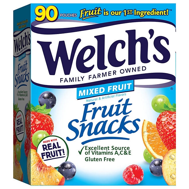 Welch's Mixed Fruit Fruit Snack, 0.8 oz, 90 pk. 3