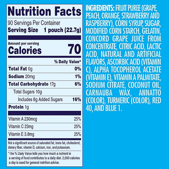 Welch's Mixed Fruit Fruit Snack, 0.8 oz, 90 pk. 4