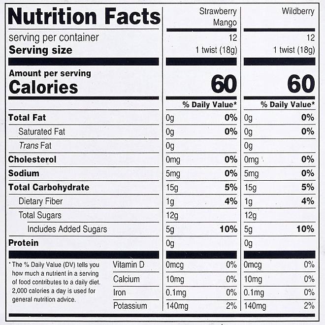 Member's Mark Organic Fruit Twist, Variety Pack, 0.63 oz., 24 pk. 4