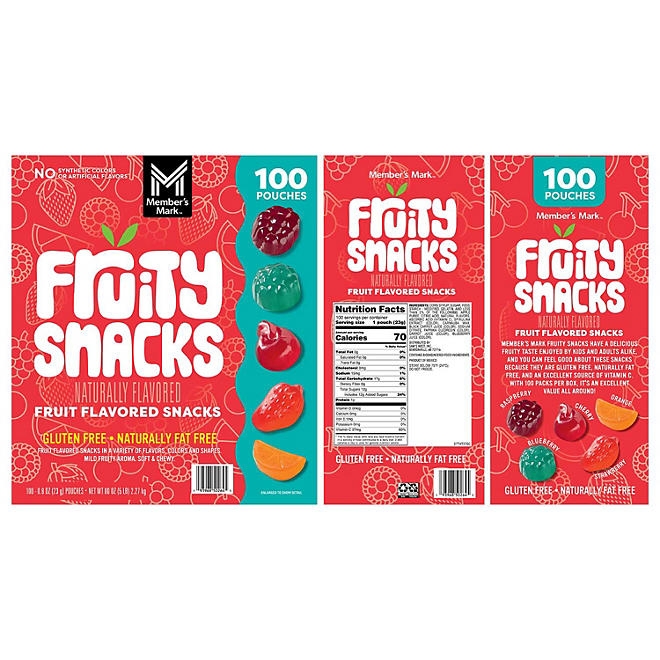 Member's Mark Fruity Snacks, 0.8 oz., 100 pk. 4