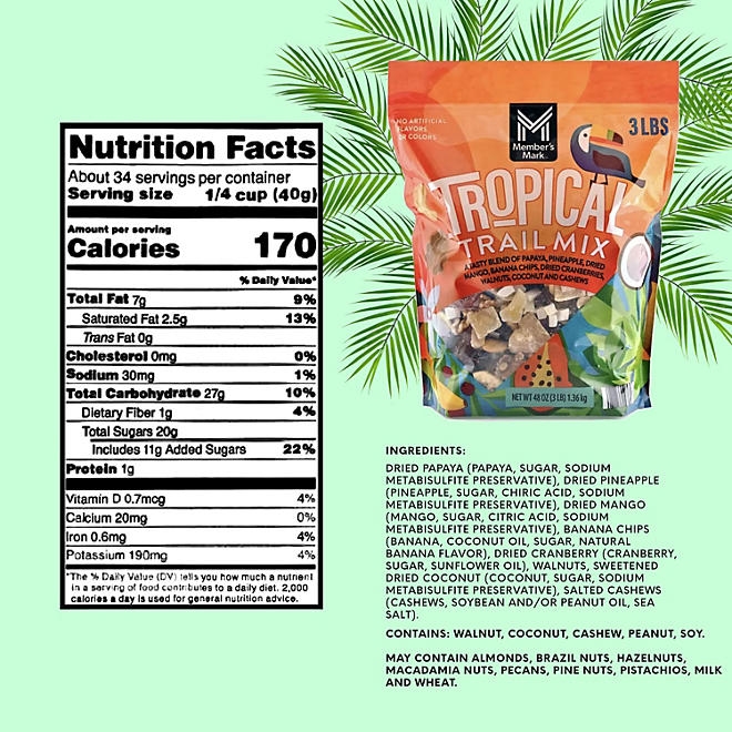 Member's Mark Tropical Trail Mix, 48 oz. 4