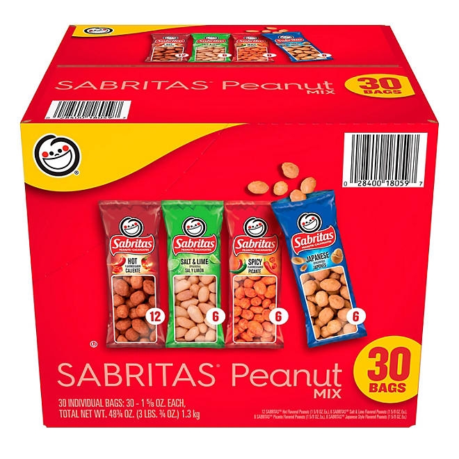 Sabritas Variety Pack Peanuts, 30 pk. 3