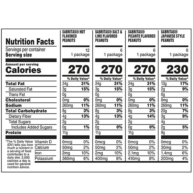 Sabritas Variety Pack Peanuts, 30 pk. 4