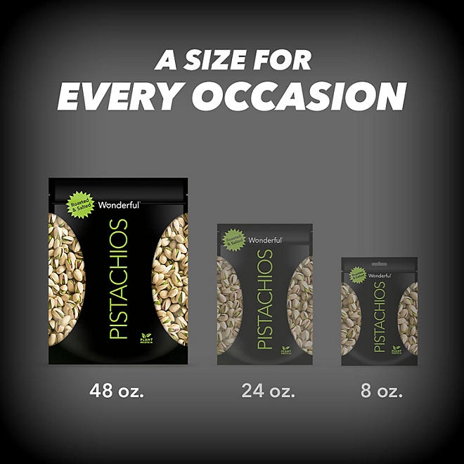 Wonderful Roasted & Salted Pistachios, 48 oz. 5