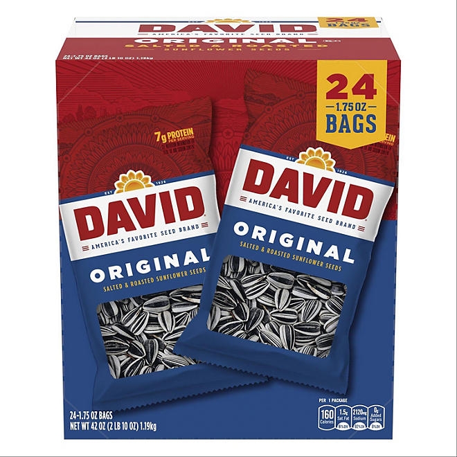 David Original Sunflower Seeds, 1.75 oz., 24 pk. 3