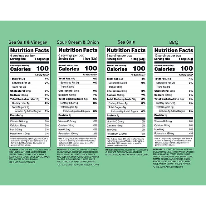 Popchips Variety Pack Chips, 0.8 oz., 30 pk. 4